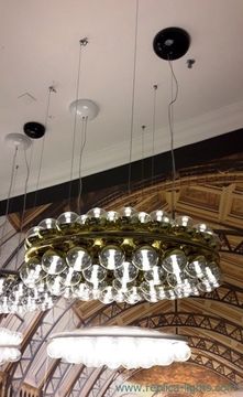 replica Prop Light Double Round Suspension Light