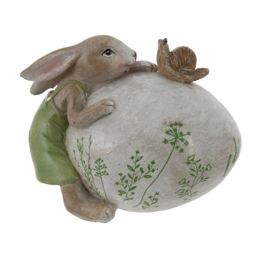 Фигурка декоративная Заяц с яйцом