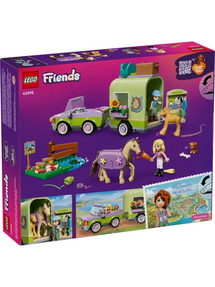 Конструктор Friends 42695 Трейлер для перевозки лошадей
