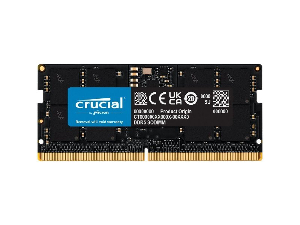 Оперативная память Crucial CT16G48C40S5, DDR5 1х 16ГБ 4800 МГц, SODIMM, RTL