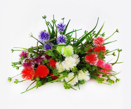 Букет одуванчиков с осокой