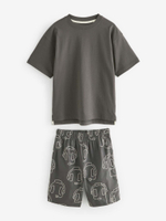 Пижама для мальчика Next Q69-865, 3 шт., Темно-серый, Песочный, Кирпичный