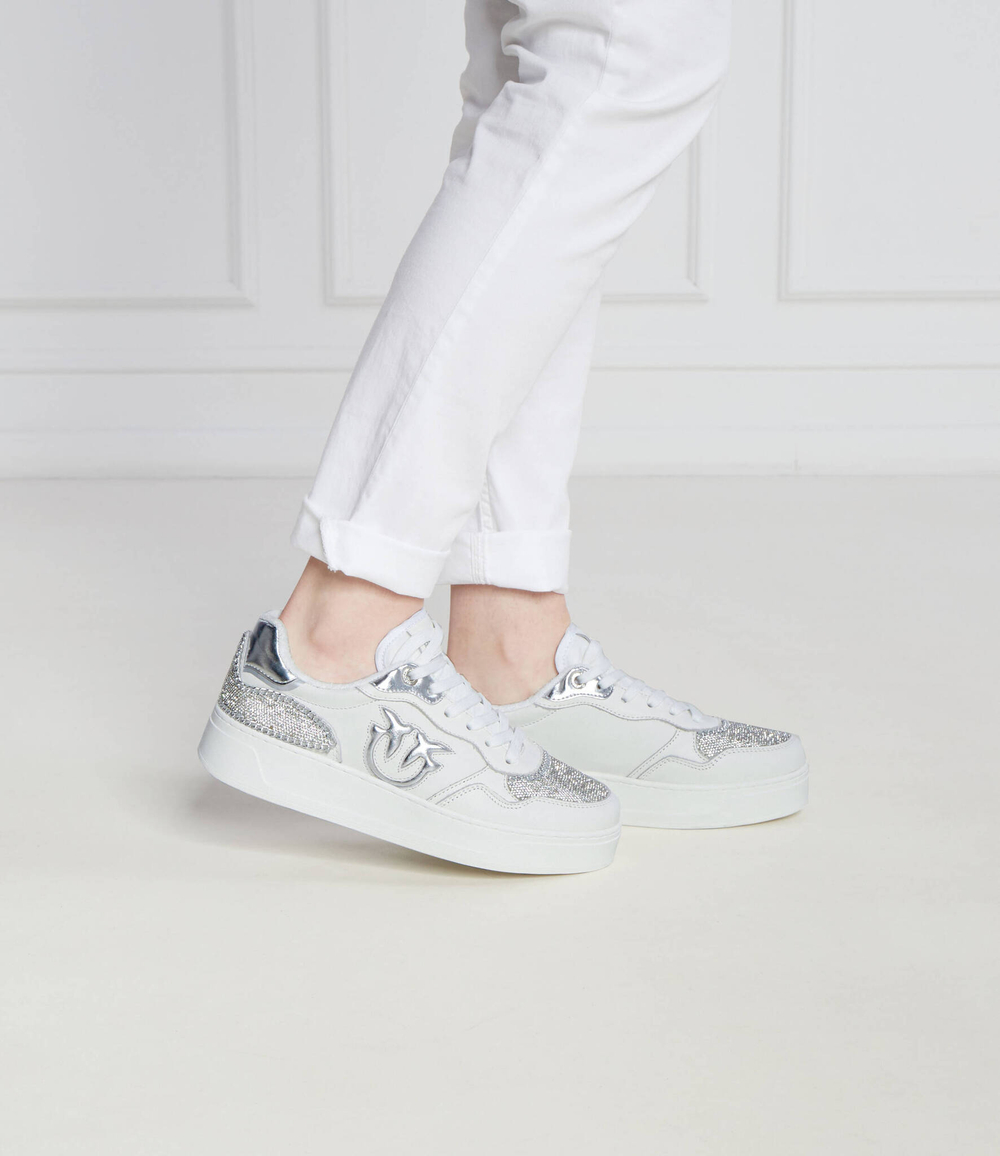 Кожаные кроссовки portland vitello/magli Pinko - белый(101691 A1F3)