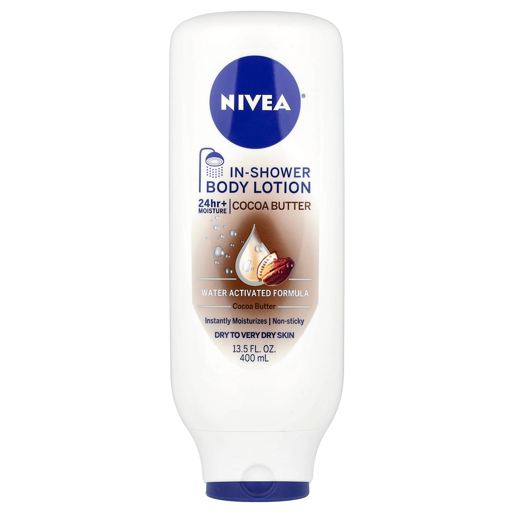 Nivea, Лосьон для тела для использования в душе, масло какао, 13,5 жидк. унц. (400 мл)