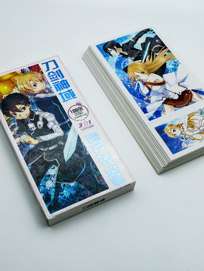 Набор открыток, карточек и наклеек "Мастера меча онлайн / Sword Art Online", 188 предметов