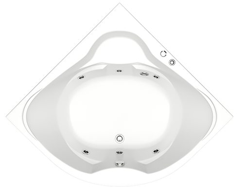 Гидромассажная ванна Bas Хатива 143х143