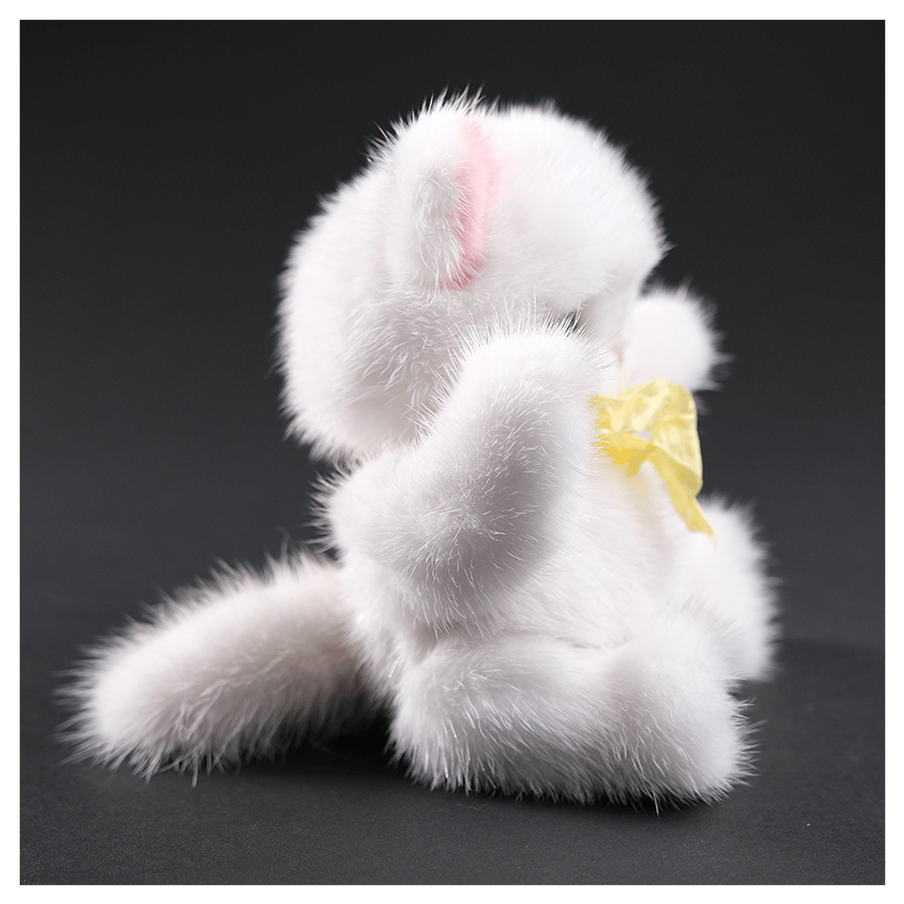 Мягкая игрушка из меха «Котенок Снежок»