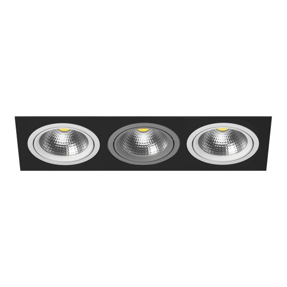 Комплект из светильника и рамки Lightstar Intero 111 (217837+217906+217909+217906) i837060906