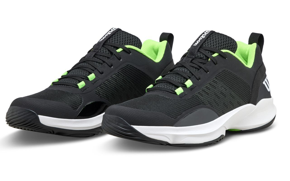 Мужские кросовки для Padel Wilson Hurakn Pro V2 - black/white/green gecko