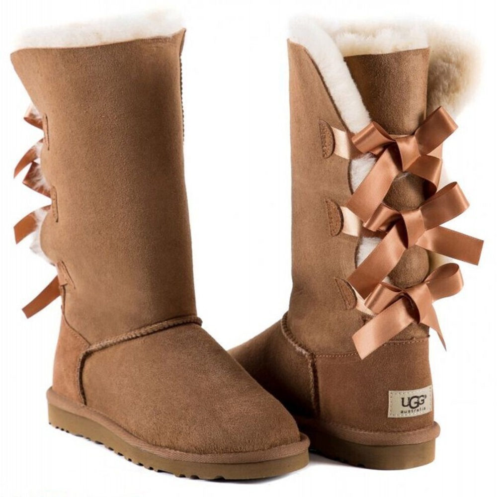 Угги Bailey Bow Tall Chestnut