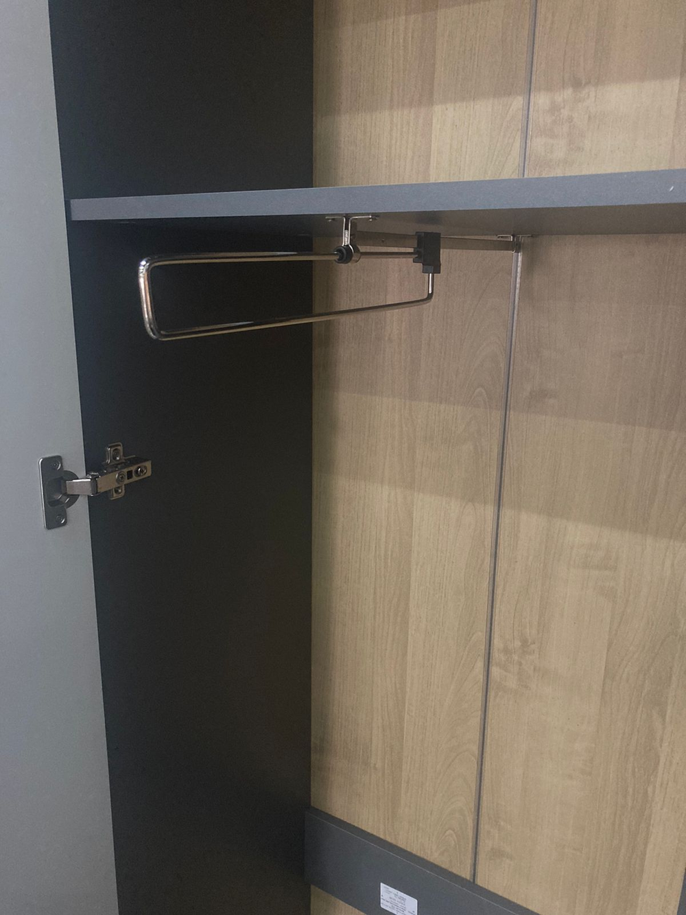 Пенал широкий Стокгольм серый графит/графит глянец (380)