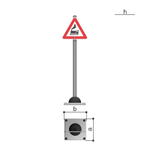 Дорожный знак "Железнодорожный переезд" Romana 057.96.00-03