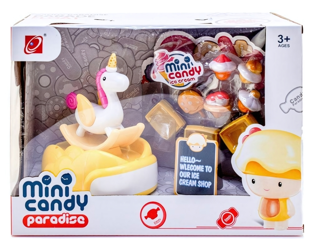 Игрушка на бат. Паровозик Единорог, коробка 777-1