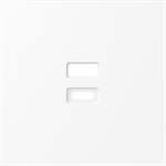 Накладка для розеток USB, глянцевый белый, серия S08