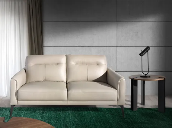 Двухместный диван Angel Cerda KF098-2P, серая кожа