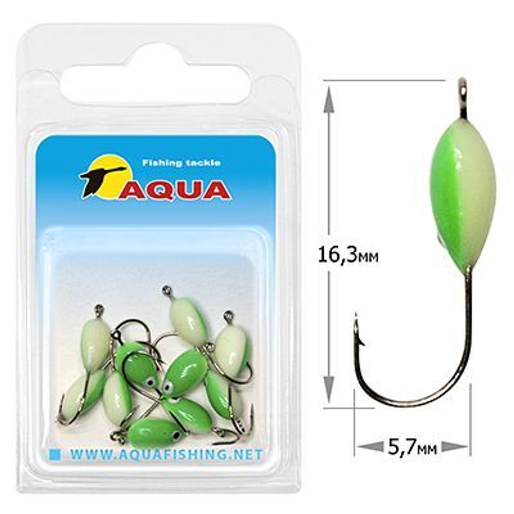 Мормышка фосфорная №06, крючок №12 (2 упакпо 10 шт) 0,08g