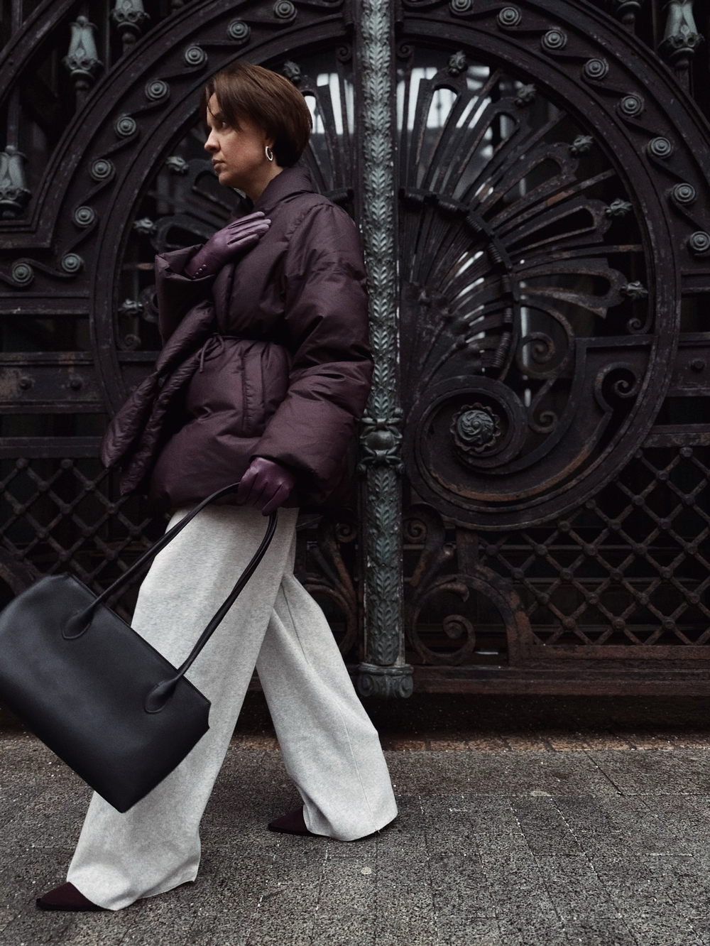 Пуховик на поясе VOGUE