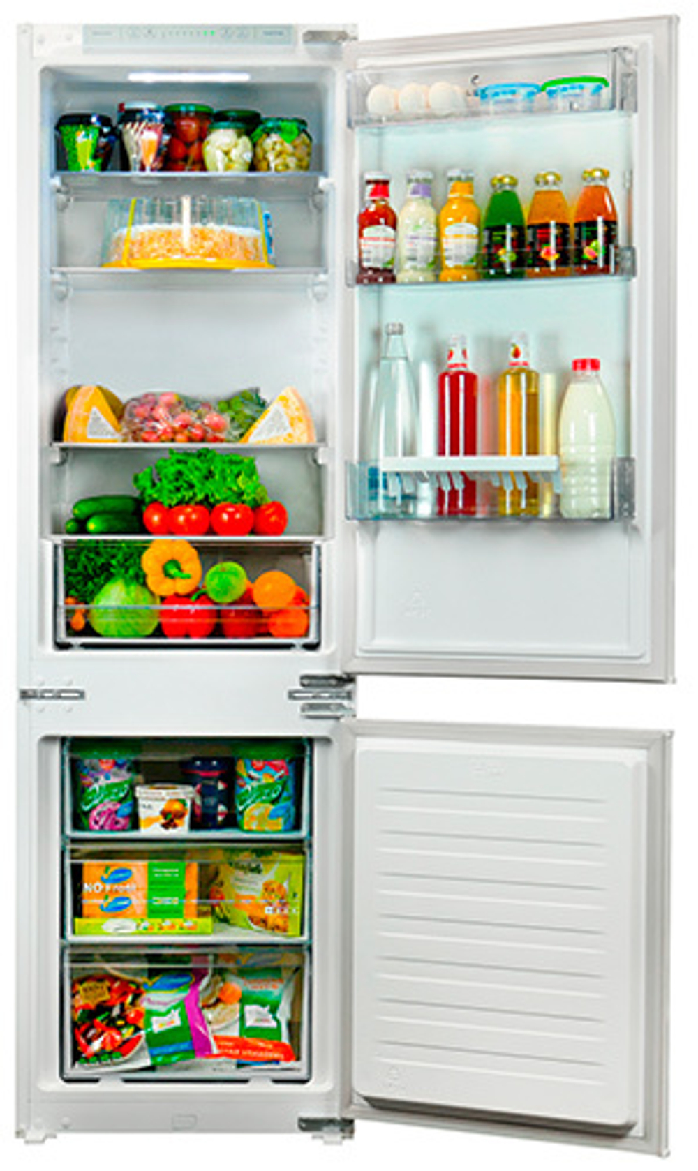 Встраиваемый двухкамерный холодильник LEX RBI 201 NF