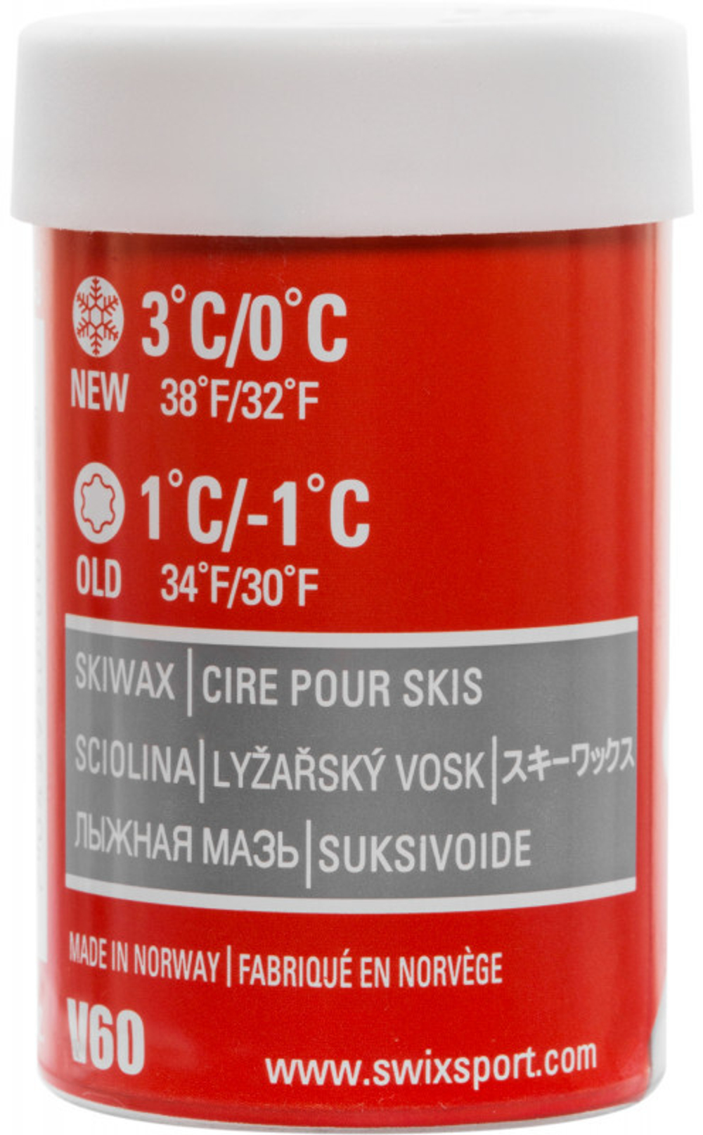 Мазь держания Swix V60 Red/Silver 45гр