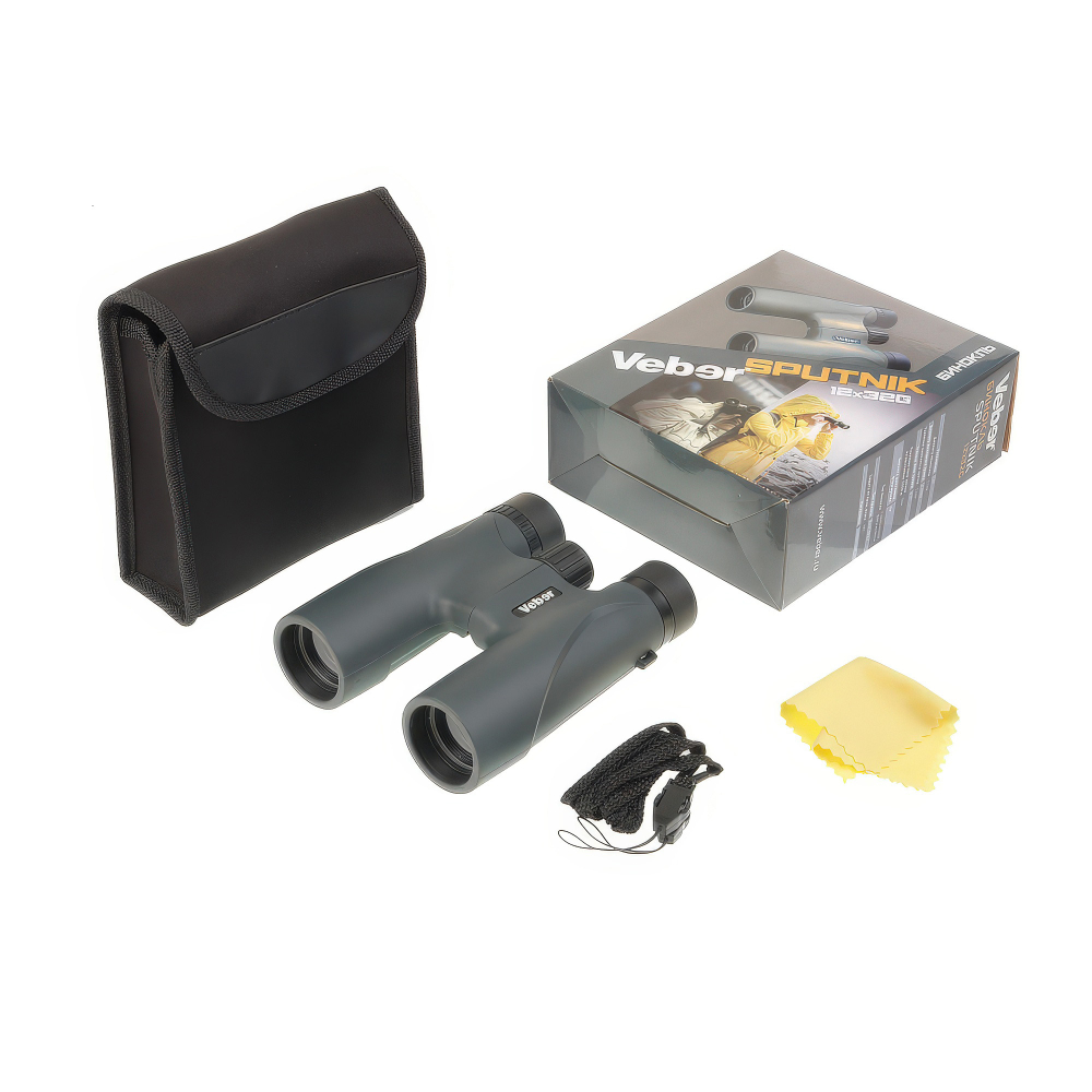Бинокль Veber Sputnik 12х32G - комплект поставки