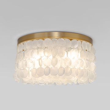 60084/5 / потолочный светильник / латунь/перламутр Smart