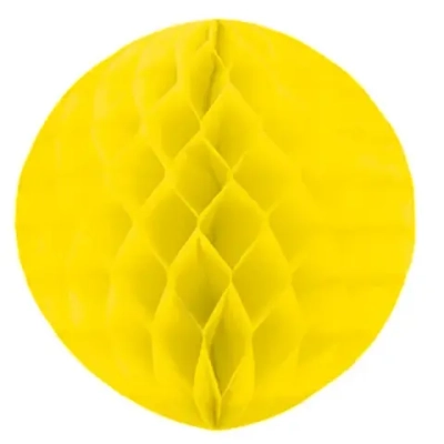 Бумажный шар - сота Желтый 12"/30 см