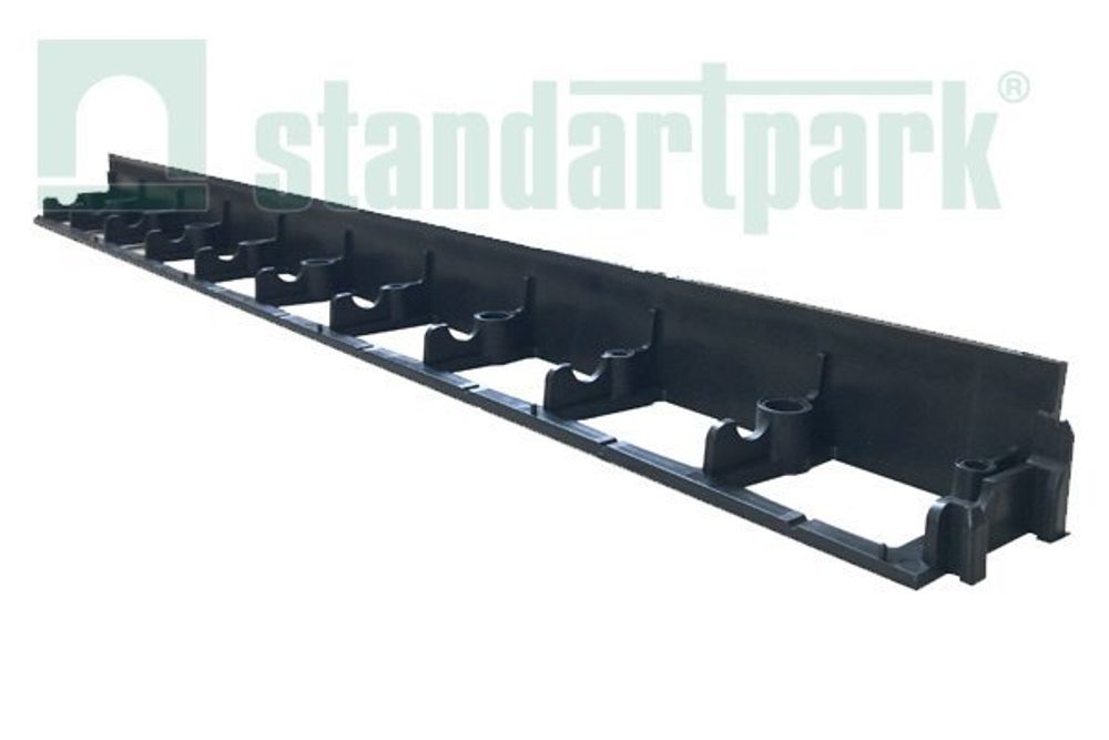 Бордюр ландшафтный Б-100.06.08-ПП пласт черный 82478