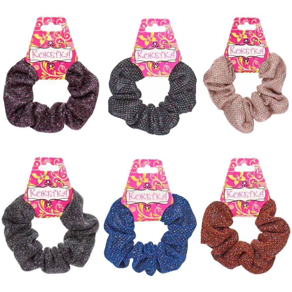 Резинка для волос 1шт «Нair style - Tereza», микс 6 цветов, d-10,5см