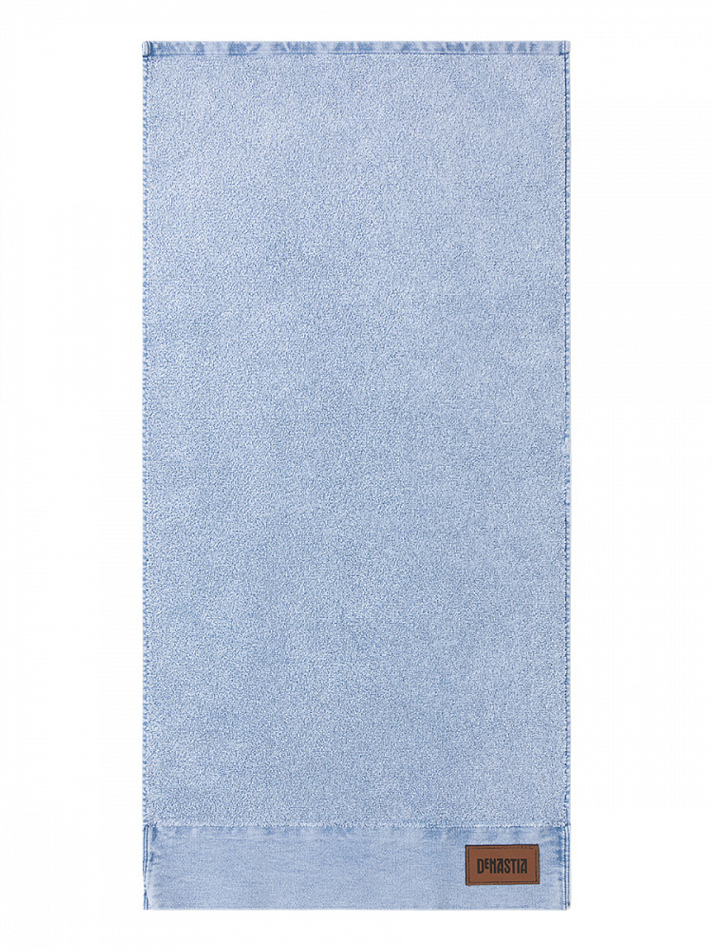 Полотенце махровое DeNASTIA 450gsm 50x90, хлопок, голубой (Джинс эффект)