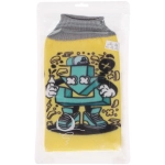 Мочалка-варежка для тела детская «MIR KRASOK», робот Тоник, цвет как на фото, 23*15см, (ZIP пакет)