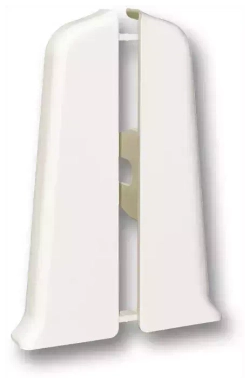 Торцевые (пара) для плинтуса 100мм "Деконика", 033 Кремово-белый