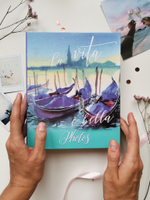 Фотоальбом на 200 фото 10х15 см, пластик. листы watercolor travel Венеция