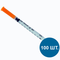 Шприц инсулиновый Vogt Medical U-100 1 мл с   надетой иглой