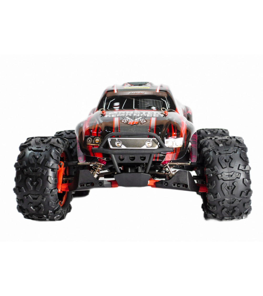 Радиоуправляемый монстр Remo Hobby Dinosaurs Master Brushless UPGRADE (красный) 4WD 2.4G 1/8 RTR