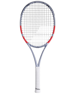Теннисная ракетка Babolat Pure Strike 100 16/19 4-gen - grey/fluo strike + струны