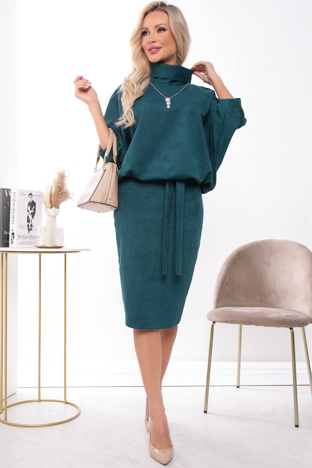 Платье "Антония" (изумруд) П7445 LT Collection (Акция)