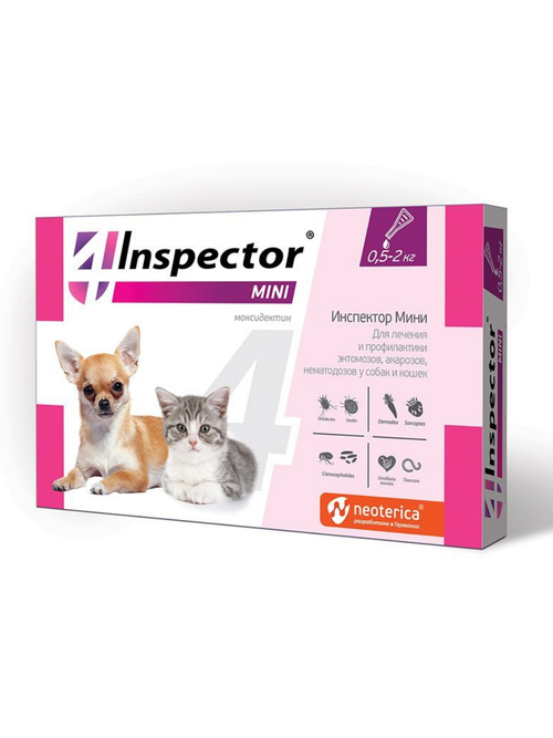 Inspector Mini капли для собак и кошек