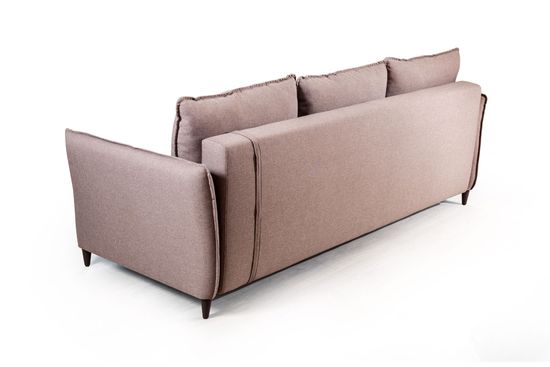 Hans диван-кровать прямой с подлокотниками рогожка серый