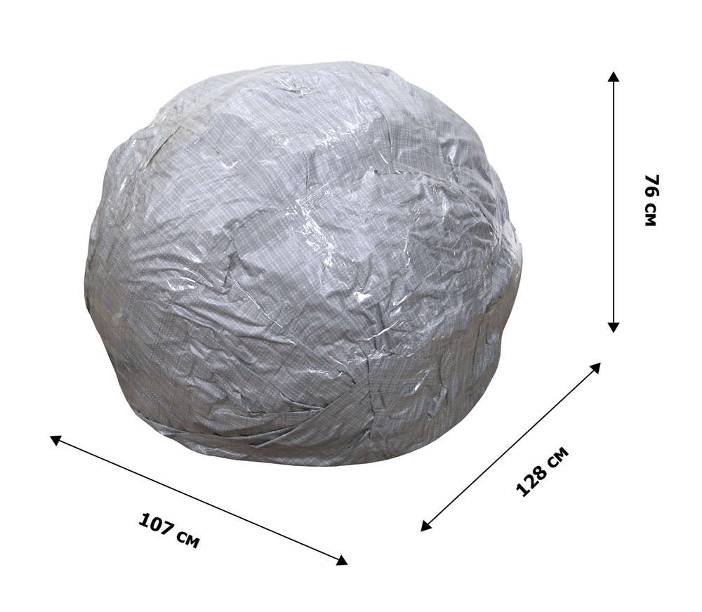 Кресло подвесное Сфера арт.CN600-2024 (стойка+основание.белое.,корзн.белая.,подуш.бирюзовая. 3уп.(М))