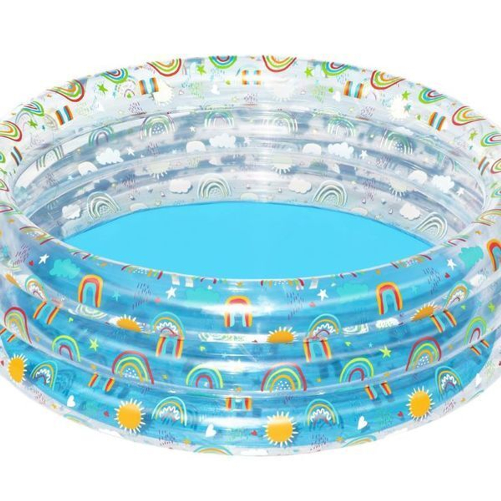 Бассейн надувной круглый 150*53 см Rainbow Splash Play Bestway (51045)