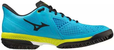 Мужские кроссовки теннисные Mizuno Wave Exceed Tour 5 CC - jet blue/bolt neon/black