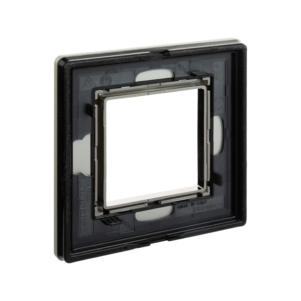 Рамка из алюминия, "Avanti", серая, 1 пост (2 мод.)