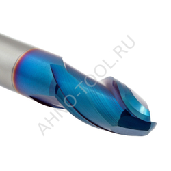 Фреза твердосплавная сферическая  2.5мм (L=50, l=5, хв=4) Z2 35° по закаленной стали BRHM-2B-R1.25S