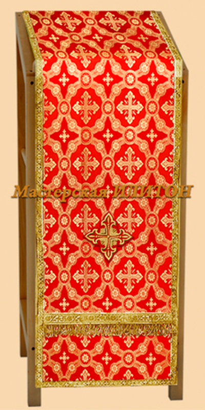 Аналойник красный из шелка