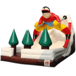 Надувная горка "Лыжник"