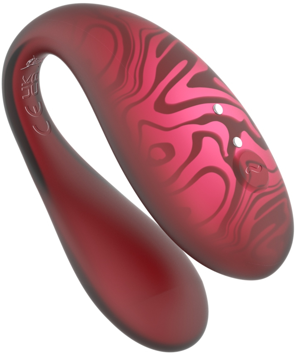 Парный вибромассажер TWIN+ Red с пультом дистанционного управления и управлением через приложение.