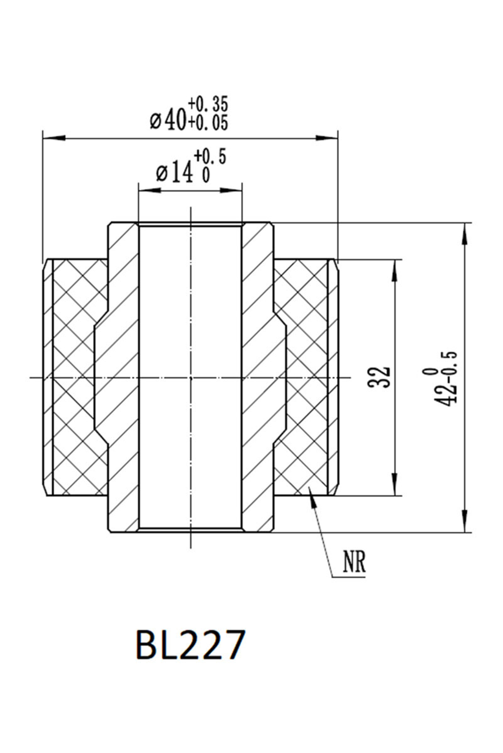 Втулка амортизатора SA227 (с маркировкой 1) нижняя РИФ