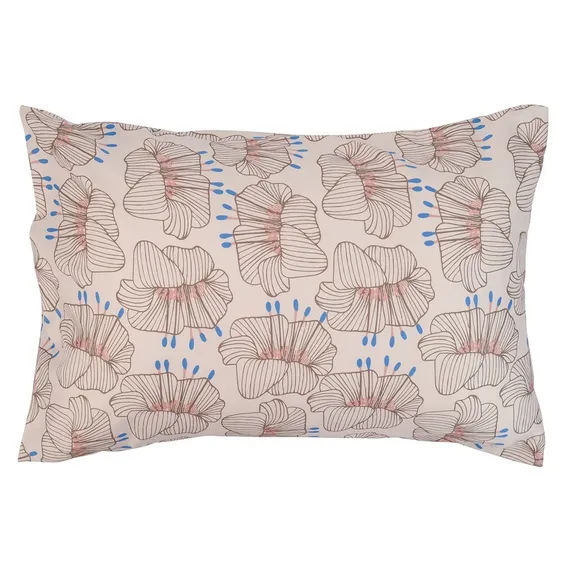 Набор из двух наволочек из сатина с принтом "Цветы" Prairie 50х70 см