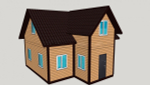 Каркас дома 8 x 8 м