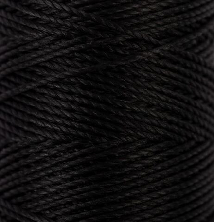 "Промысел" цв.001 Нитки вощёные кручёные (полиэстер), LC-005, для кожи, 0.45 мм